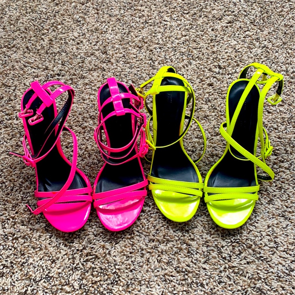 Neon heels